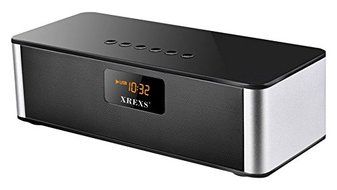 XREXS DY-27 Portable Wireless Bluetooth Stereo Speakers with Radio and Alarm Clock Built-in Microphone Hands-free...