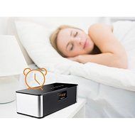 XREXS DY-27 Portable Wireless Bluetooth Stereo Speakers with Radio and Alarm Clock Built-in Microphone Hands-free... N7