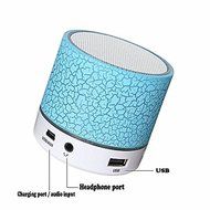 Smileto Mini Portable Wireless Bluetooth Speaker With coloful LED Ligths Bass Speaker Driver for iPhone iPad Smart... N3
