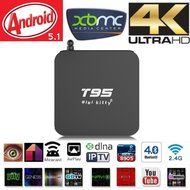 T95 Android 5.1 S905 Quad Core Streaming Media Player 2GB+8GB Netflix KODI XBMC Kitkat Pre-installed Smart TV... N2