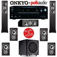 Polk Audio TSi 300 7.1 Home Theater Speaker System with Onkyo TX-NR757 7.2-Ch Network AV Receiver