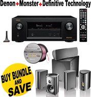 Denon AVRX2200W 7.2 Channel Full 4K Ultra HD A/V Receiver with Bluetooth and Wi-Fi + Definitive Technology ProCinema...