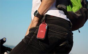 MIFA F4 Ultra-light Wireless Bluetooth Speaker Red,With Mic,Micro SD,Hook ,And Aluminum Alloy Housing shock resistance... N3