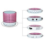 Mini Bluetooth Speaker,YANX Wireless Portable Cracked Layer Sound Box Subwoofer Speaker with Mic &amp; Colorful LED... N2