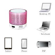 Mini Bluetooth Speaker,YANX Wireless Portable Cracked Layer Sound Box Subwoofer Speaker with Mic &amp; Colorful LED... N3