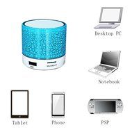 Mini Bluetooth Speaker,YANX Wireless Portable Cracked Layer Sound Box Subwoofer Speaker with Mic &amp; Colorful LED... N11