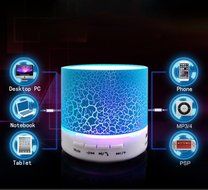 Mini Bluetooth Speaker,YANX Wireless Portable Cracked Layer Sound Box Subwoofer Speaker with Mic &amp; Colorful LED... N13