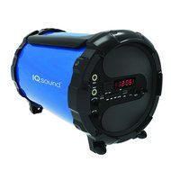 SuperSonic Wireless Bluetooth Active HiFi Portable Speaker, Blue (IQ-1428 Blue)