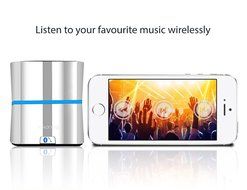 Rokono&reg; (F10) BASS+ Mini Bluetooth Speaker for iPhone / iPad / iPod / Tablet / MP3 Player / Laptop (Platinum) N4