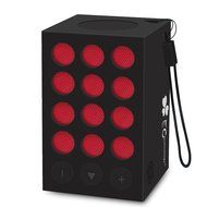 EC Technology Ultra Portable Wireless Bluetooth 6-10 Hours Playback time, IPX5 Water Resistant - Black&amp;Red