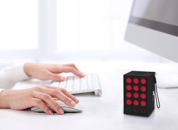 EC Technology Ultra Portable Wireless Bluetooth 6-10 Hours Playback time, IPX5 Water Resistant - Black&amp;Red N5