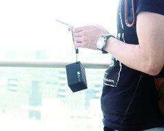 EC Technology Ultra Portable Wireless Bluetooth 6-10 Hours Playback time, IPX5 Water Resistant - Black&amp;Red N6