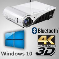 Windows10 3D 4K Projector Full HD Video Projector 2000 ANSI Lumens Bluetooth WIFI Film Moive Home Theater LED...