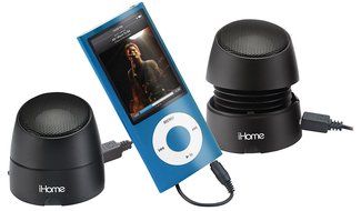 IHOME iHM79BC Rechargeable Mini Speakers (Black) N5