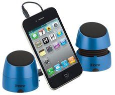 IHOME iHM79BC Rechargeable Mini Speakers (Black) N10