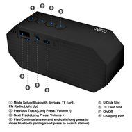 Bluetooth Speaker, DLAND Portable Color Changing LED Light Wireless HI--FI Surround Stereo Sound Bluetooth Speaker... N3