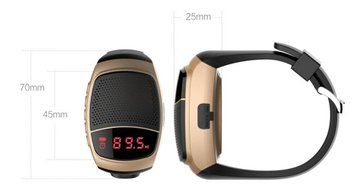 ETE Upgraded Multi-functional Bluetooth Watch Speaker: Mp3 Music Player, LED Display, Stopwatch, Alarm Clock,... N6