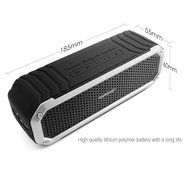 KooPower KOOMB0215BS 10W Aluminum Bluetooth Waterproof Speaker, Black / Silver N5