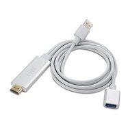 L-Fine Airplay Miracast HDMI Media Streaming Adapter Cable for iPhone Android Phone