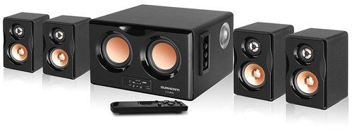 DURHERM DS-R4 4.2 DUAL Woofer Piano Finish Home Theater PC Desktop Laptop Speaker Audio System with USB SD and...