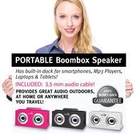 Rechargeable Bluetooth Boombox Wireless Speaker - Portable Mp3 Player System with Handle Has Built-in USB Charging... N2