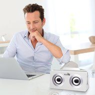 Rechargeable Bluetooth Boombox Wireless Speaker - Portable Mp3 Player System with Handle Has Built-in USB Charging... N5