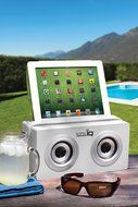 Rechargeable Bluetooth Boombox Wireless Speaker - Portable Mp3 Player System with Handle Has Built-in USB Charging... N7
