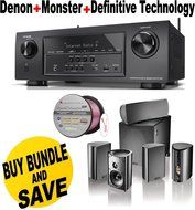 Denon AVR-S710W 7.2 Channel Full 4K Ultra HD A/V Receiver with Bluetooth and Wi-Fi + Definitive Technology Pro...
