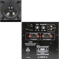 Theater Solutions 5.1 Home Theater 6.5" Speakers Set with Center, 8" Powered Sub and More TS65CC51SET2 N3