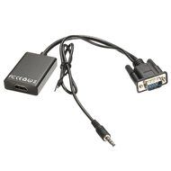 BephaMart 1080P VGA To HDMI HD Converter Adapter USB Audio Video Cable Laptop TV PC DVD N2