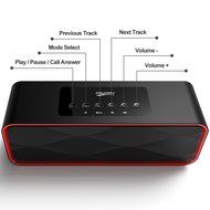 Portable Speakers, Basse Wireless Bluetooth Speaker with FM Radio, 2200mAh Battery, Hands-Free Calling Built-In... N3