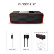Portable Speakers, Basse Wireless Bluetooth Speaker with FM Radio, 2200mAh Battery, Hands-Free Calling Built-In... N8