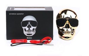 Generic Skull Head Shape Portable Wireless Bluetooth Speaker for Desktop PC/Laptop Notebook/Mobile Phone/MP3/MP4... N5