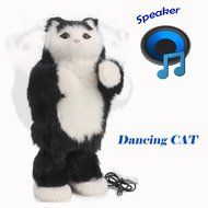 Thumbs up dancing cat speaker , toys Stands 12&quot;Tall,Soft Toy Speaker compatible with PC, tablet , iPhone, iPod... N3