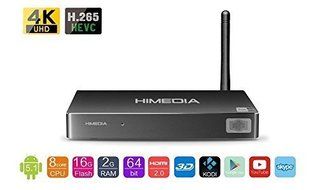 HIMEDIA H8 Octa-Core Chips 64Bit CPU Android 5.1 TV Box, 2GB RAM 16GB ROM 3D BD-ISO 4K UHD Set-Top Box with Aluminum...