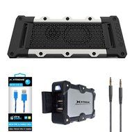 Fugoo Tough Portable Waterproof Speaker with Bluetooth Black/Silver (F6TFKS01) with Xtreme 2.4Amp Weatherproof...