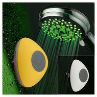 HotelSpa Ultra-Luxury 7-Setting 7 color LED Handheld Shower-Head with Bonus New Slimline Waterproof Bluetooth...