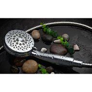 HotelSpa Ultra-Luxury 7-Setting 7 color LED Handheld Shower-Head with Bonus New Slimline Waterproof Bluetooth... N3