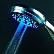 HotelSpa Ultra-Luxury 7-Setting 7 color LED Handheld Shower-Head with Bonus New Slimline Waterproof Bluetooth... N4