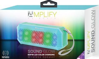 Aduro&reg; Amplify Sound Glow Wireless Portable Speaker w/ LED Light Show &amp; Built-in FM Radio &amp; Hands Free Calling... N21