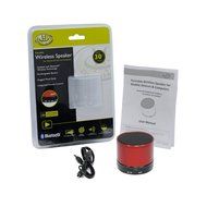 Gear Head Bluetooth Wireless Speaker with Microphone, Red (BT3500RED) N4
