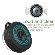 Portable Waterproof Outdoor Shower Car Wireless Bluetooth Speaker w/ 5W Speaker (Black) N4