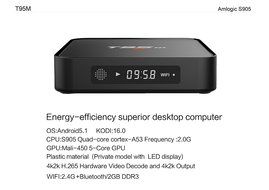 ELEGIANT S905 2.4GHz Quad-Core T95M 5V/2A TV BOX Wireless Network Set-Top Boxes HD Player Android 5.1 OS 2G DDR3RAM... N6
