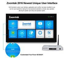 Zoomtak Android Tv Box 6.0 H8plus 4K HDR New Amlogic S905X Chipset Quad Core [2G/16G] with Kodi 16.1 Fully Loaded... N4
