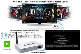 Zoomtak Android Tv Box 6.0 H8plus 4K HDR New Amlogic S905X Chipset Quad Core [2G/16G] with Kodi 16.1 Fully Loaded... N11