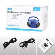 August SE20 &ndash; Mini Bluetooth MP3 Stereo System &ndash; Portable Radio with Powerful Bluetooth Speaker- FM Alarm Clock... N15