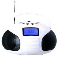August SE20 &ndash; Mini Bluetooth MP3 Stereo System &ndash; Portable Radio with Powerful Bluetooth Speaker- FM Alarm Clock... N16