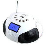 August SE20 &ndash; Mini Bluetooth MP3 Stereo System &ndash; Portable Radio with Powerful Bluetooth Speaker- FM Alarm Clock... N17