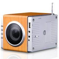 August SE20 &ndash; Mini Bluetooth MP3 Stereo System &ndash; Portable Radio with Powerful Bluetooth Speaker- FM Alarm Clock... N24