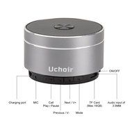 Uchoir FM Radio Bluetooth Speakers, 5W 600 mAh Mini Portable Speaker Hi-Fi, Support 3.5mm Aux-in and TF Card Music... N2